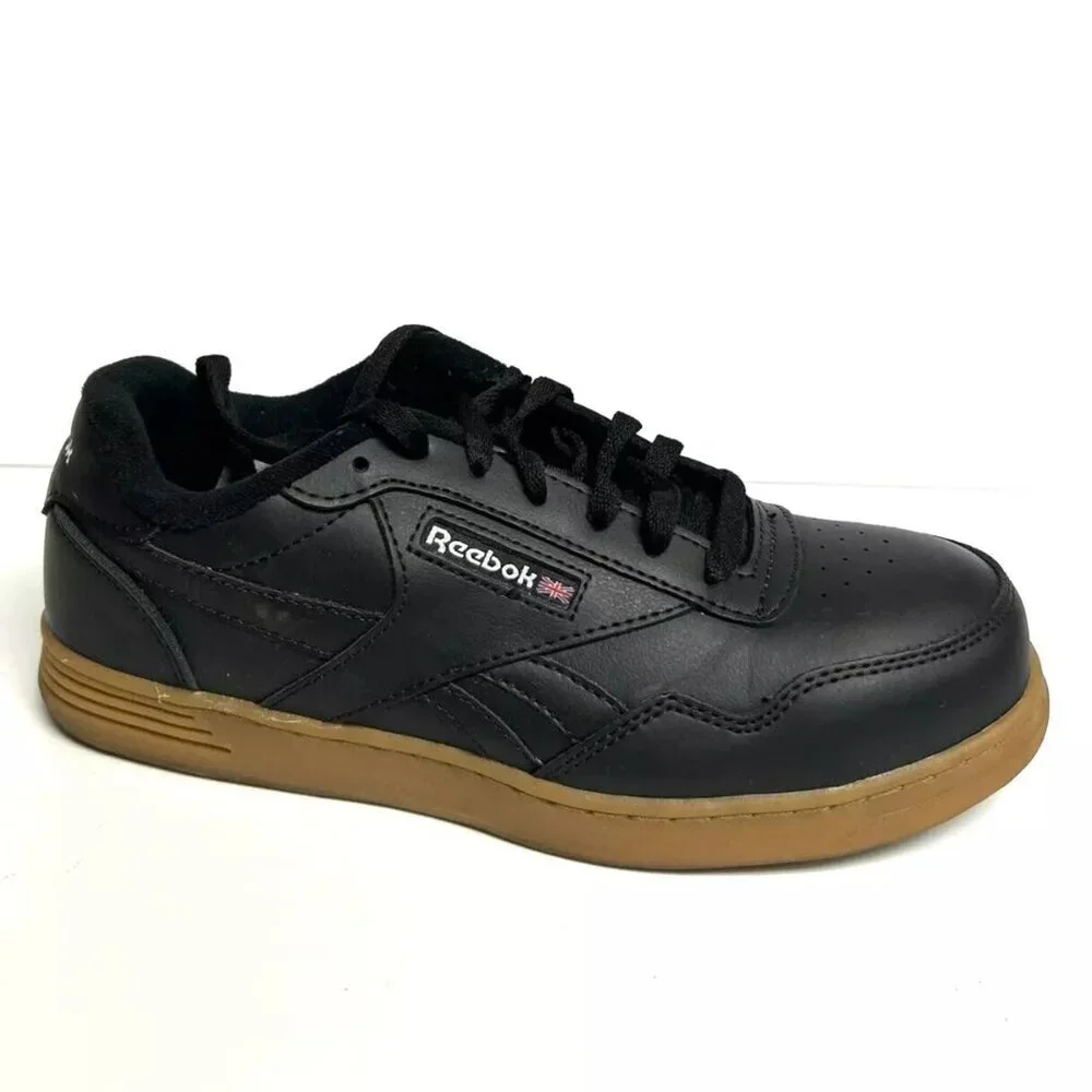 Reebok Mens Club Memt Work Sneaker Black Size 7.5 M